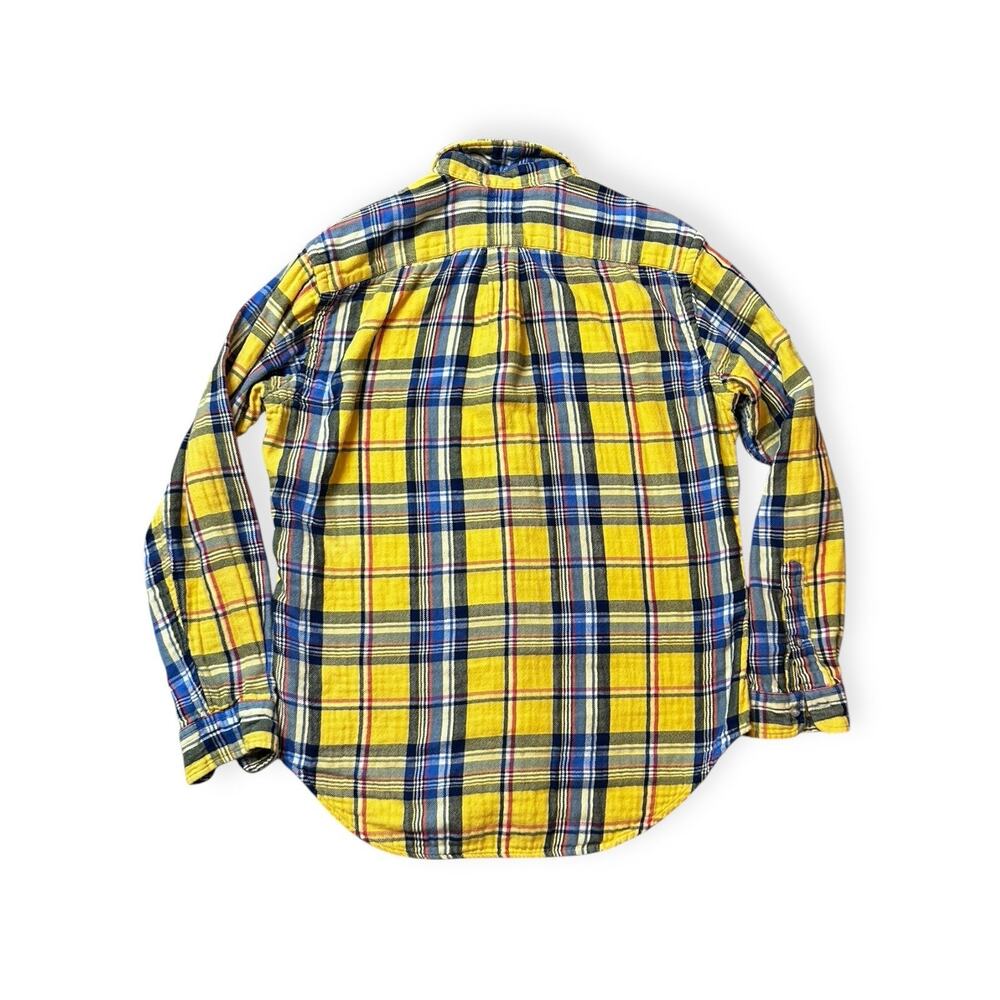 Ralph Lauren Mountain Equipment Yellow Plaid Men's Button Down Shirt Size M - Picture 2 of 9